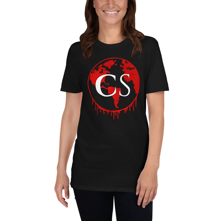 CrimeSonics Standard Unisex Globe T-Shirt [Black]