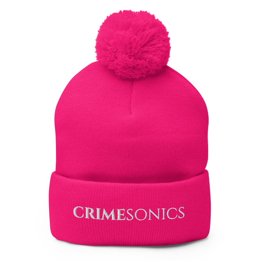 CrimeSonics Cool Colors Pom-Pom Beanie
