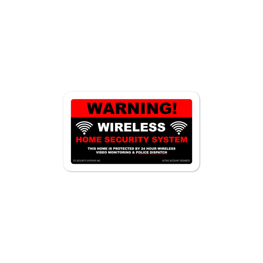 CS Security Systems Inc. | Theft Deterrent Window Sticker