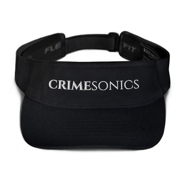 CrimeSonics Black Visor w/ White Logo