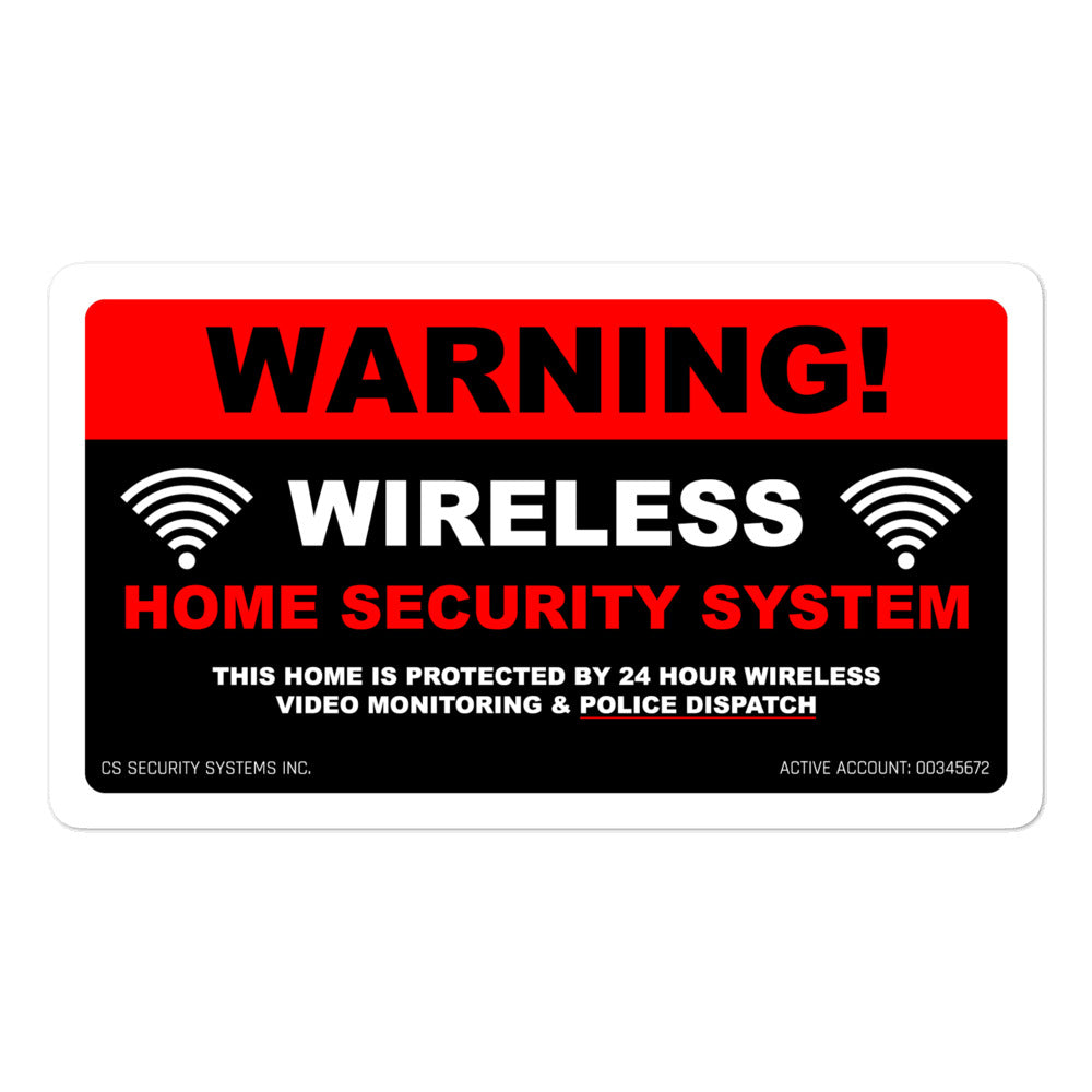 CS Security Systems Inc. | Theft Deterrent Window Sticker – CrimeSonics