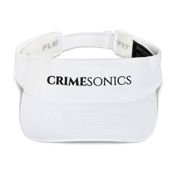 CrimeSonics White Visor Black Logo